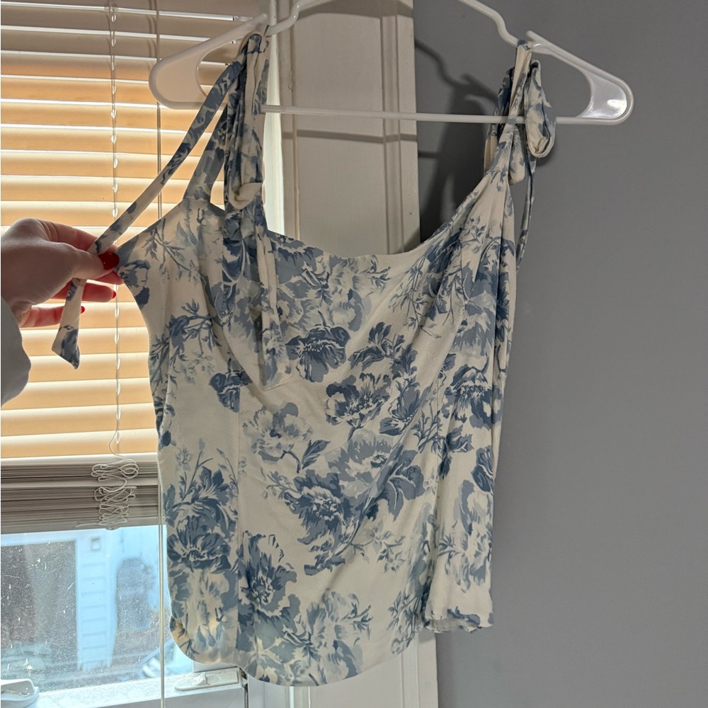 Reformation Ellora Top in Teacup